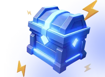 Blue BeonBet lucky box reward artwork